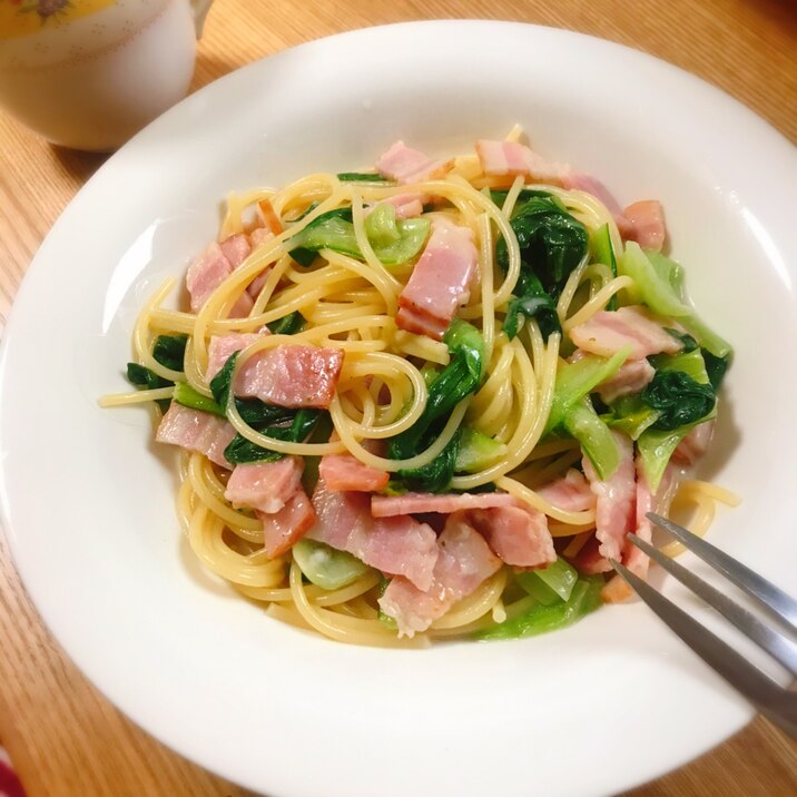 簡単ランチ ベーコンとチンゲン菜のクリームパスタ レシピ 作り方 By Maru Maru 楽天レシピ 簡単ランチ ベーコンとチンゲン菜のクリームパスタ レシピ 作り方 By Maru Maru 楽天レシピ